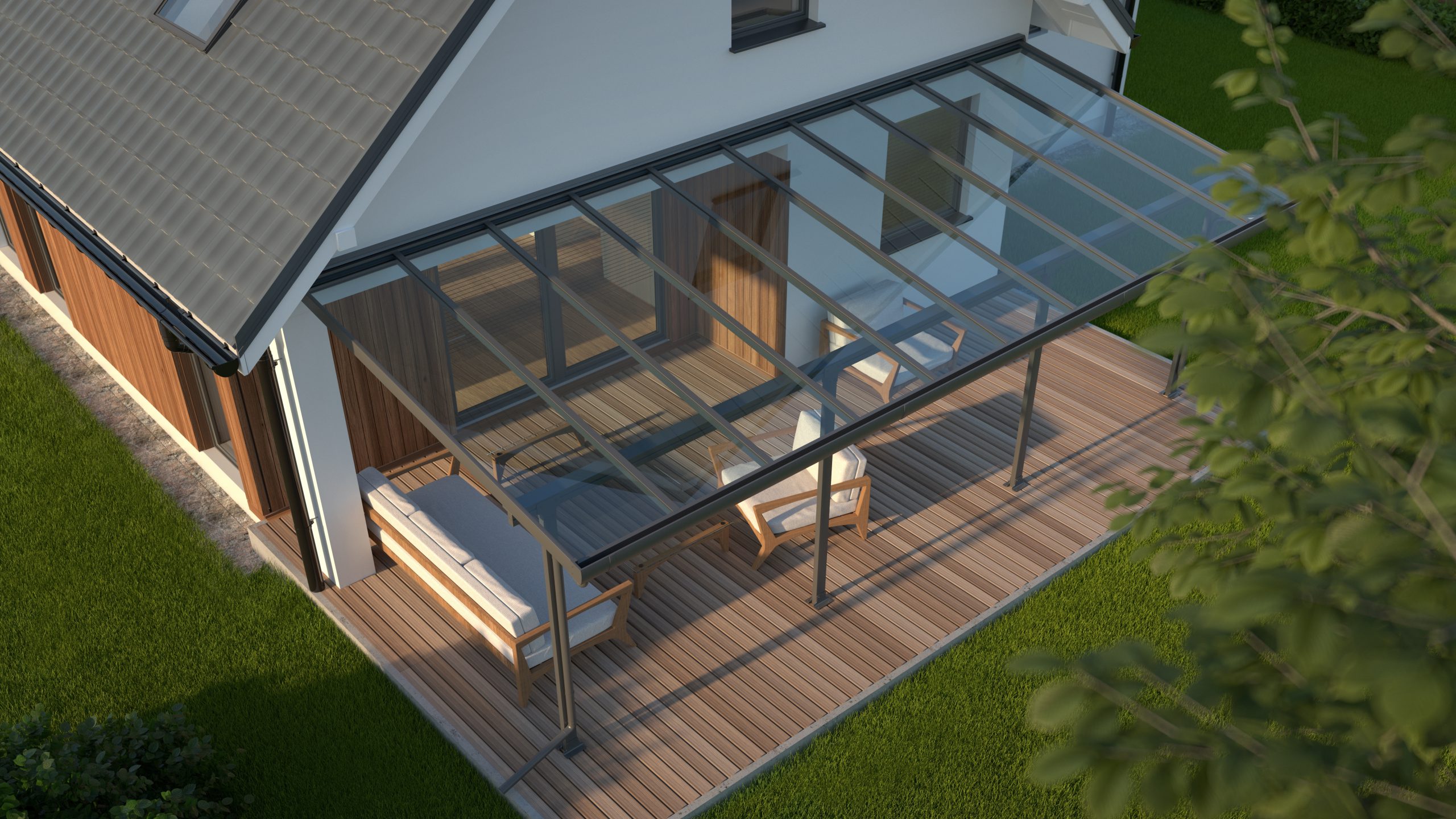 Retractable skylight