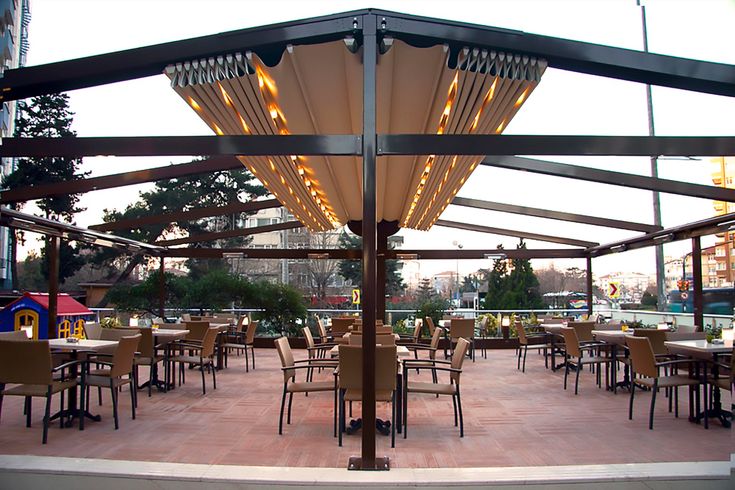 Retractable Fabric Pergola