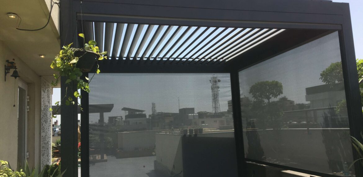 louvered pergola