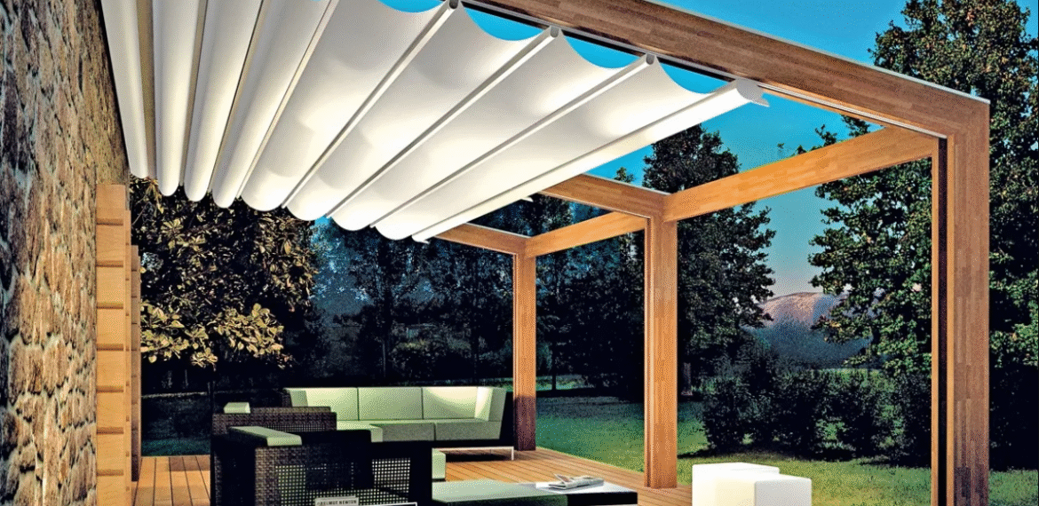 Fabric Retractable Pergola