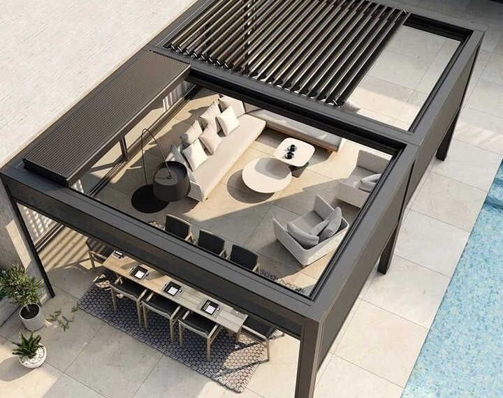 Motorized Aluminium Pergola