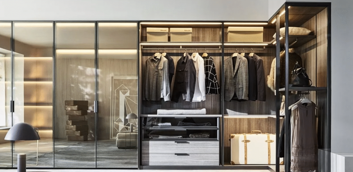 Wardrobes Glass Shutter