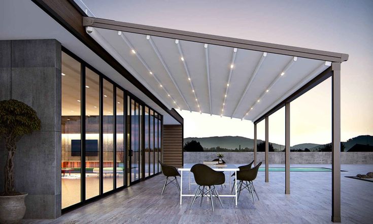 Fabric Retractable Pergola