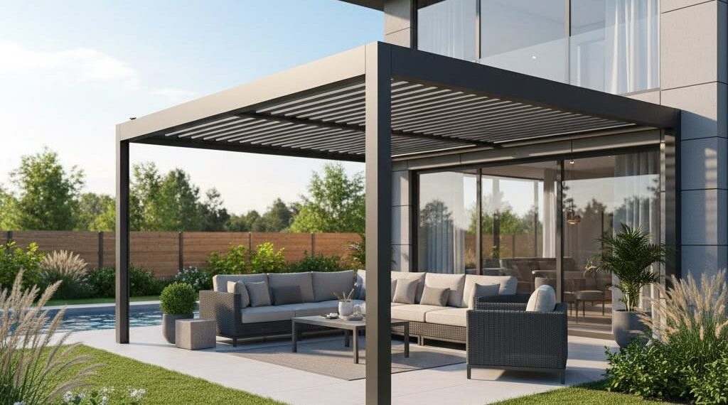 Motorized Aluminium Pergola