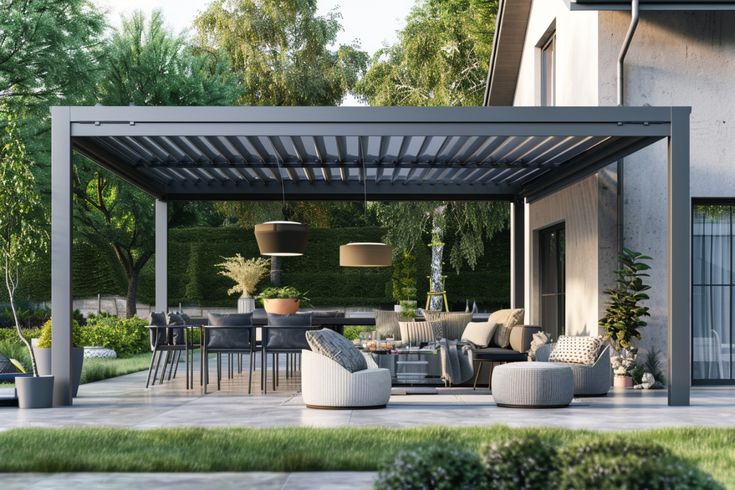Motorized Aluminium Pergola